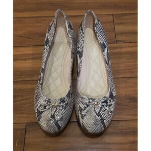 Cole Haan Tali Grand Lace Sahara snake print wedge heels - 7.5B 7.5